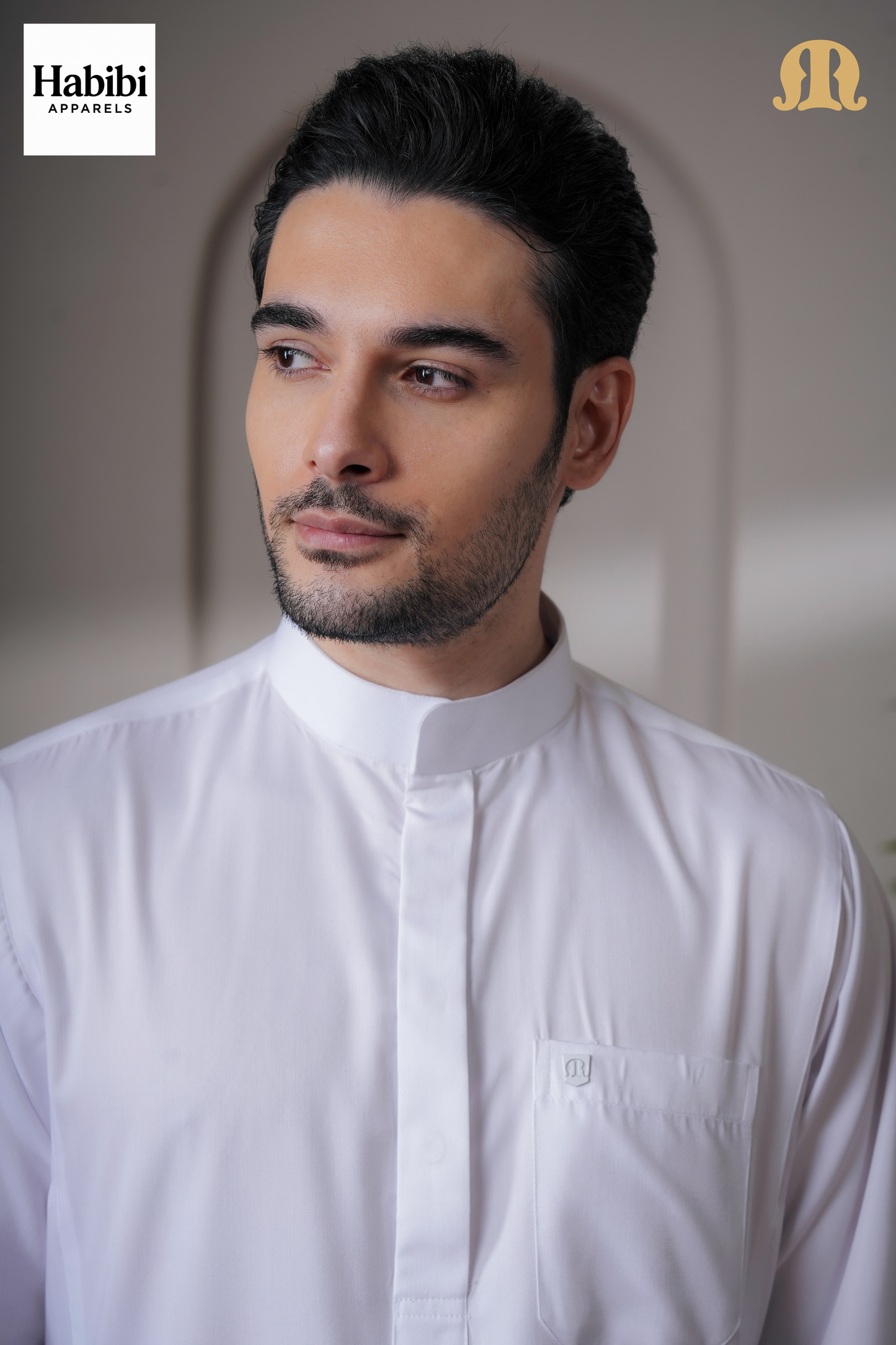 Kurvig Saudi 2.0 White Thobe Men
