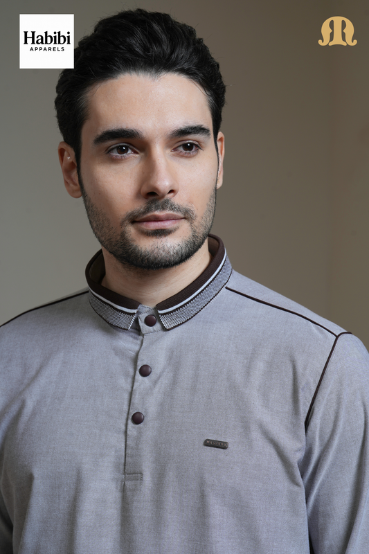 Brown Akomos Thobe Mens