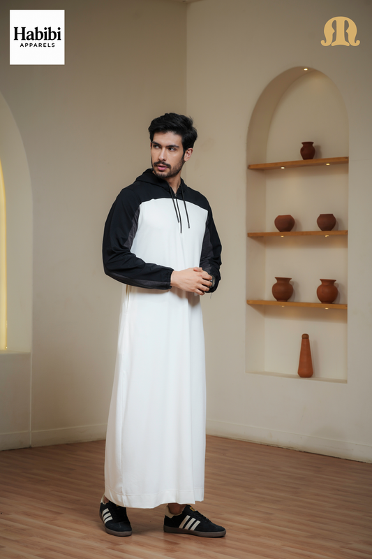 Gymnos Hoody Knitted Thobe Mens