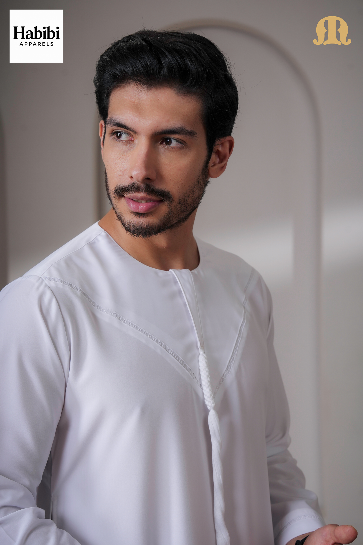 Yalin Emrati White Thobe Mens