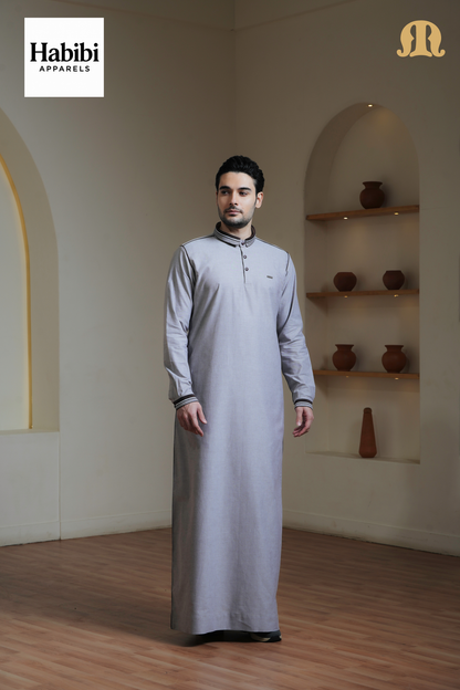 Brown Akomos Thobe Mens