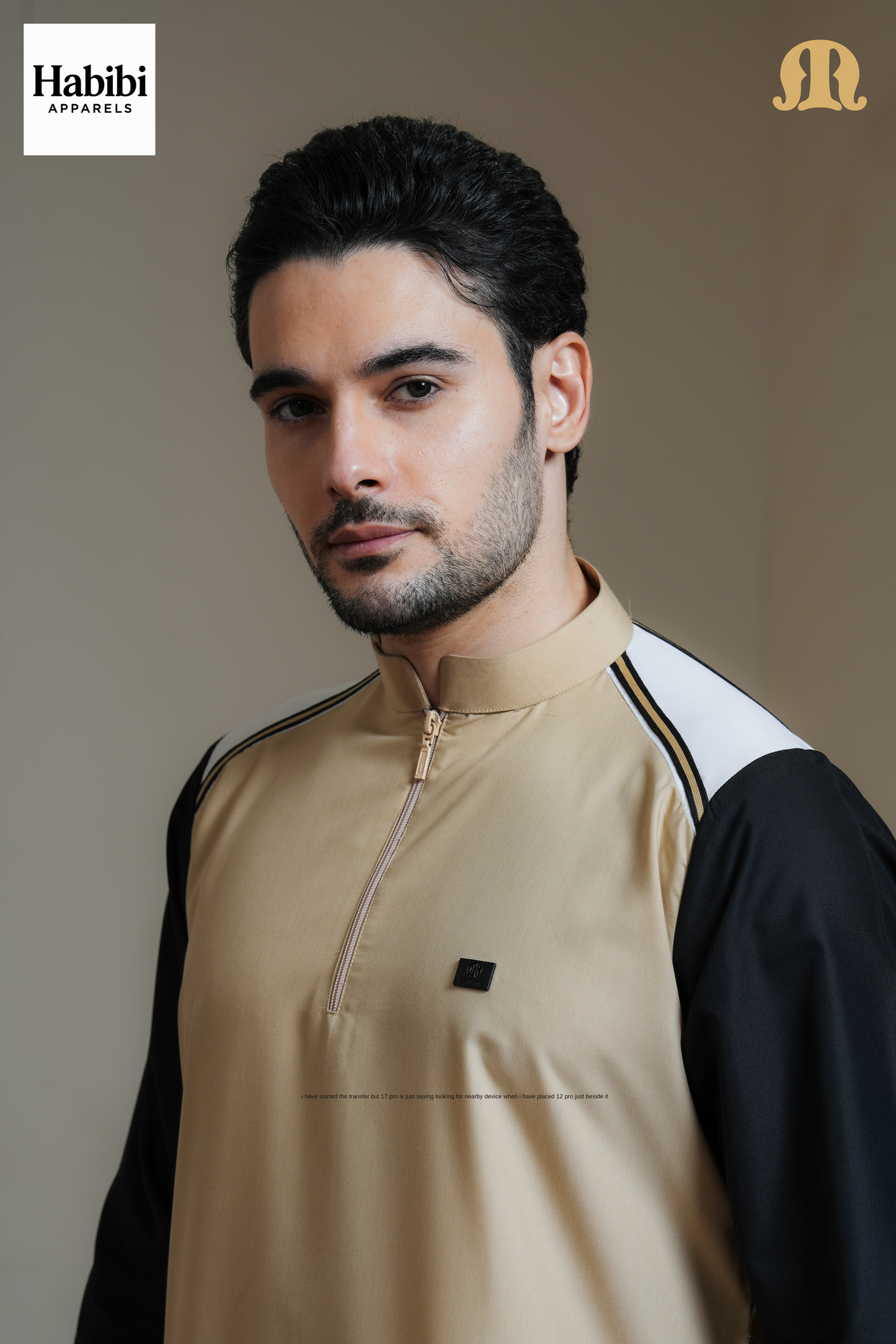Beige Litos Thobe Men