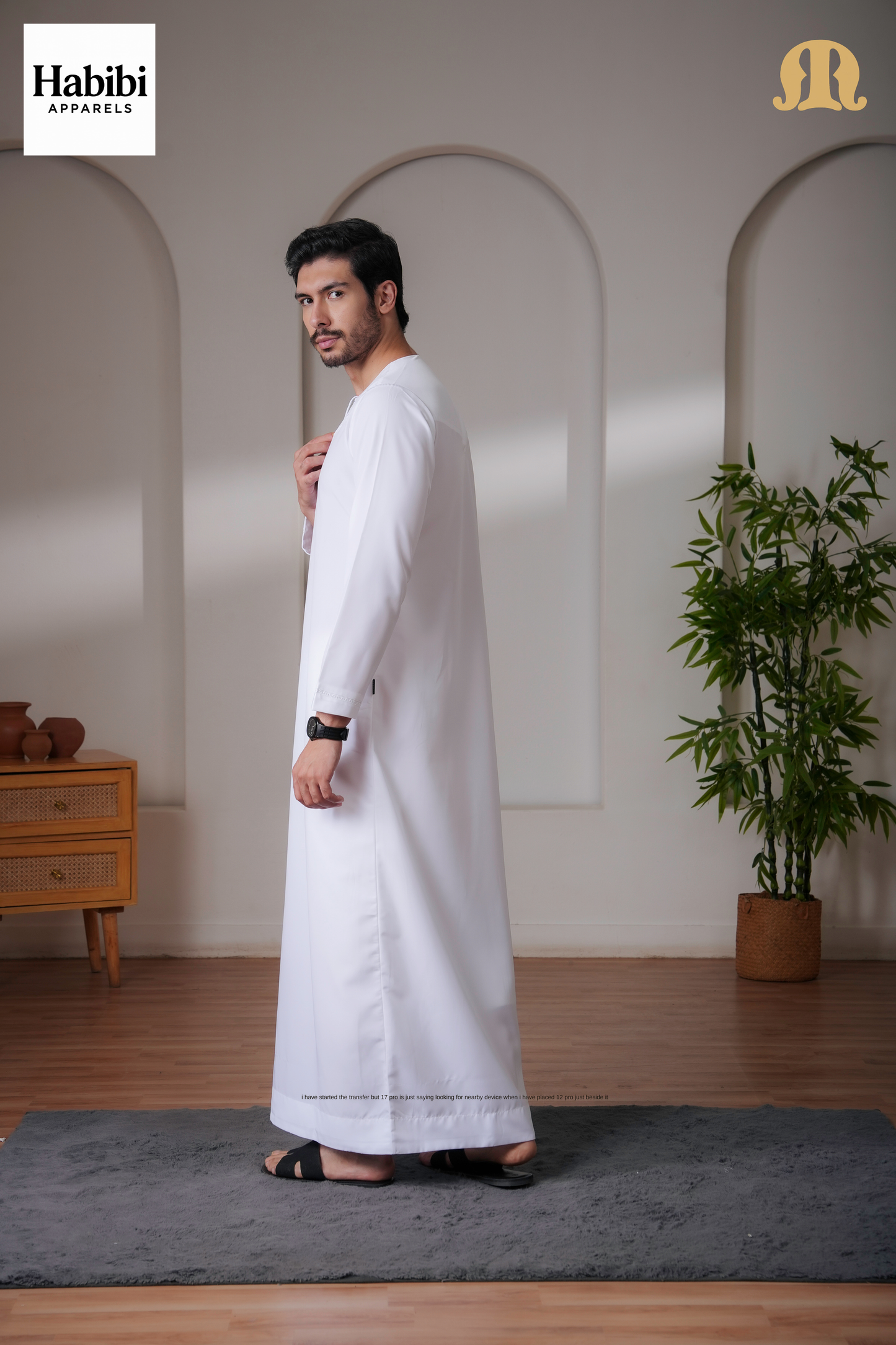 Yalin Emrati White Thobe Mens