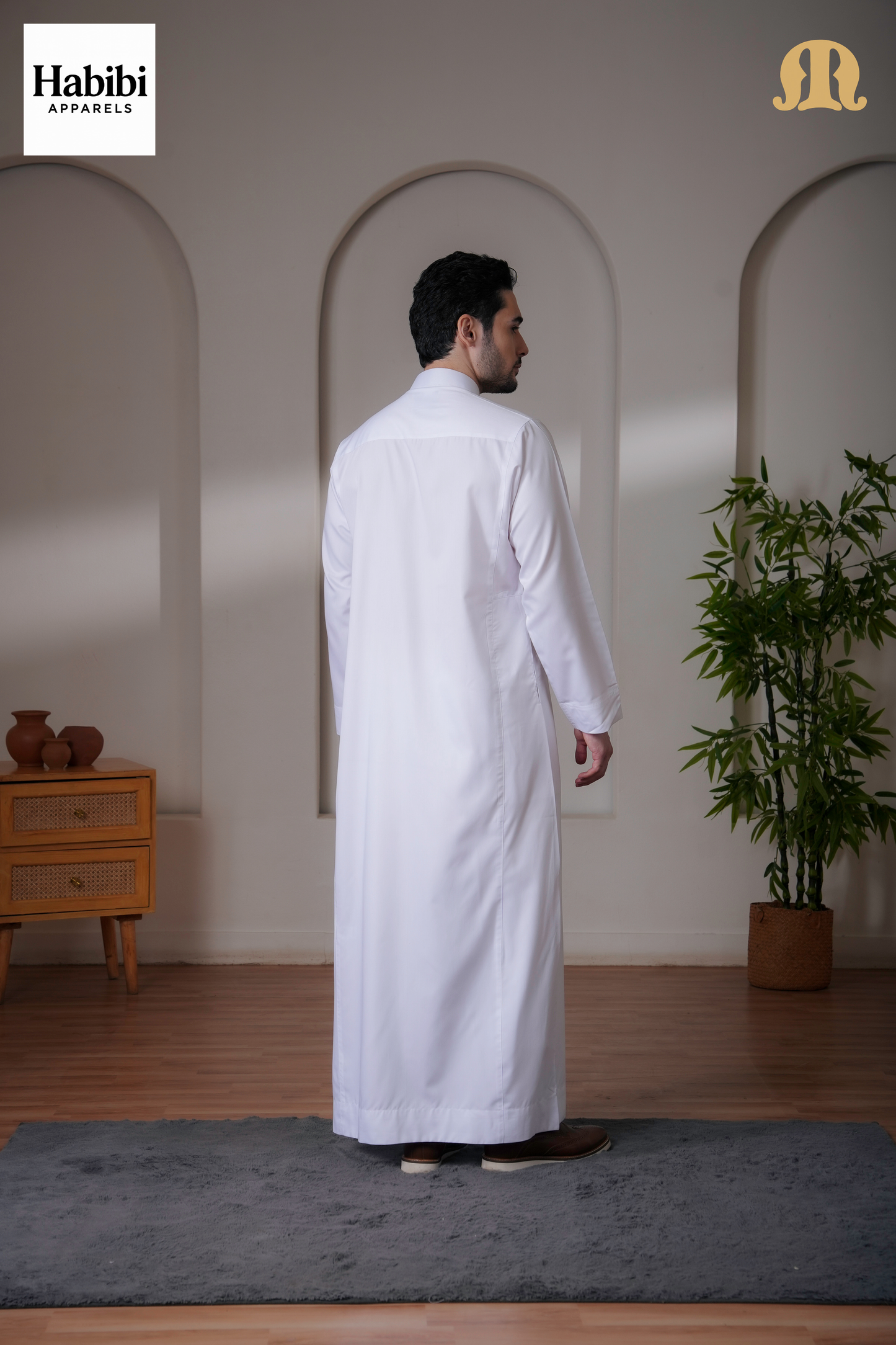 Kurvig Saudi 2.0 White Thobe Men