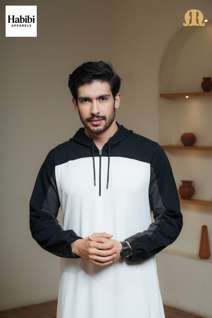 Gymnos Hoody Knitted Thobe Mens