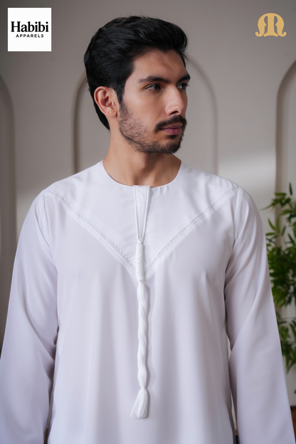 Yalin Emrati White Thobe Mens