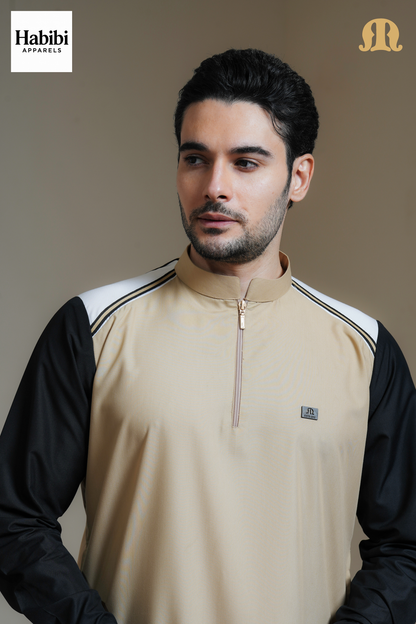 Beige Litos Thobe Men